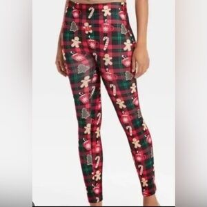 WONDERSHOP Women's Fleece Lined Leggings Christmas, L/XL, NEW